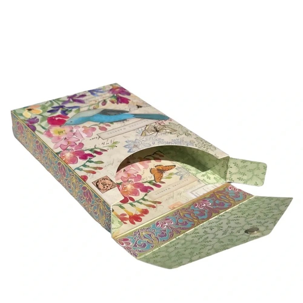 Punch Studio Bird Secret Garden Embellished *Pouch Box (97661P)